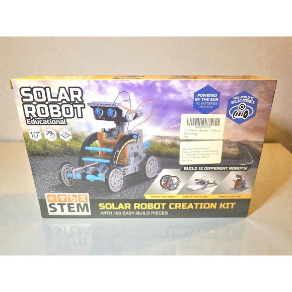 NEW 12-in-1 Solar Robot STEM Kit Educational Science Building Toy Christmas Gift - Picture 2 of 8